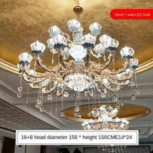 Load image into Gallery viewer, French Crystal Chandelier European Style Lamp in the Living Room Elegant Luxury Lamp Package Villa Master Bedroom