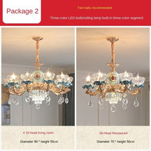 Load image into Gallery viewer, French Crystal Chandelier European Style Lamp in the Living Room Elegant Luxury Lamp Package Villa Master Bedroom