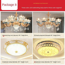 Load image into Gallery viewer, French Crystal Chandelier European Style Lamp in the Living Room Elegant Luxury Lamp Package Villa Master Bedroom