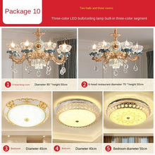 Load image into Gallery viewer, French Crystal Chandelier European Style Lamp in the Living Room Elegant Luxury Lamp Package Villa Master Bedroom