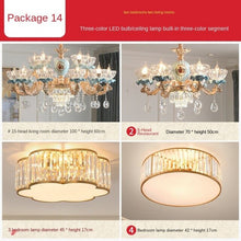 Load image into Gallery viewer, French Crystal Chandelier European Style Lamp in the Living Room Elegant Luxury Lamp Package Villa Master Bedroom