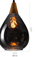 Load image into Gallery viewer, Rome elegant Brown glass Pendant lamp Tiffany Lighting 1 Pcs Glass Hanging Luminaire Kitchen Foyer Glass Shade Coffee Bar Lamp