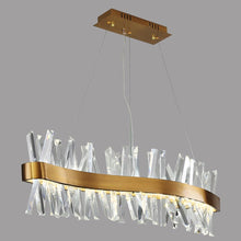 Load image into Gallery viewer, Elegant Crystal Pendant Lights Modern Gold Sivler Black Led Hanging Lamp Ac110v 220v Home Decorative Pendant Lamp For Restaurant