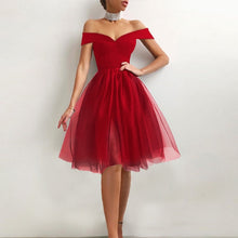 Load image into Gallery viewer, Summer Sexy Halter Off Shoulder Party Dress Women Elegant Spaghetti Strap Spliced Mesh Dresses Ladies Ballet Clothing Vestidos