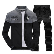 Load image into Gallery viewer, 2021 spring suit men's new sportswear autumn suit clothing sportswear men's zipper sweatshirt + sports pants men's sports suit