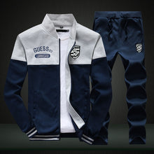 Load image into Gallery viewer, 2021 spring suit men's new sportswear autumn suit clothing sportswear men's zipper sweatshirt + sports pants men's sports suit