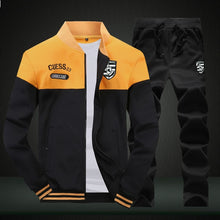 Load image into Gallery viewer, 2021 spring suit men's new sportswear autumn suit clothing sportswear men's zipper sweatshirt + sports pants men's sports suit