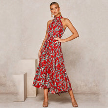 Load image into Gallery viewer, Summer Long Dress Polka Dot Casual Dresses Black Sexy Halter Strapless New 2021 Yellow Sundress Vacation Clothes For Women