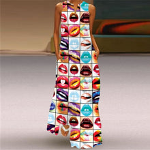 Load image into Gallery viewer, MOVOKAKA Summer Long Dress 2021 Elegant Robe Dress Party Sleeveless Dresses Women Casual Sundress Vintage Maxi Dresses For Women