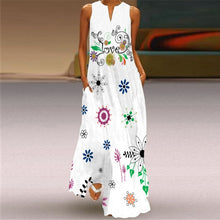 Load image into Gallery viewer, MOVOKAKA Summer Long Dress 2021 Elegant Robe Dress Party Sleeveless Dresses Women Casual Sundress Vintage Maxi Dresses For Women