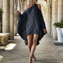 Load image into Gallery viewer, Spring Casual Batwing Sleeve Loose Beach Dress 2021 Summer Sexy Off Shoulder Party Dress Elegant Floral Print Women Long Dresses