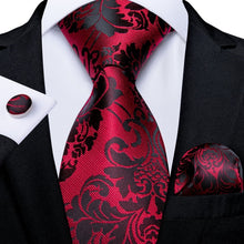 Load image into Gallery viewer, Luxury Blue Gold Paisley Men's Tie Business Wedding Formal Neck Tie For Men Gift Cravate Silk Tie Handkerchief Cufflinks DiBanGu