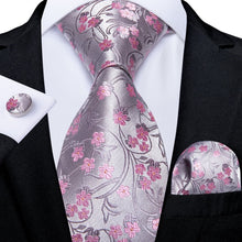 Load image into Gallery viewer, Luxury Blue Gold Paisley Men's Tie Business Wedding Formal Neck Tie For Men Gift Cravate Silk Tie Handkerchief Cufflinks DiBanGu