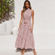 Load image into Gallery viewer, Summer Long Dress Polka Dot Casual Dresses Black Sexy Halter Strapless New 2021 Yellow Sundress Vacation Clothes For Women