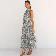 Load image into Gallery viewer, Summer Long Dress Polka Dot Casual Dresses Black Sexy Halter Strapless New 2021 Yellow Sundress Vacation Clothes For Women