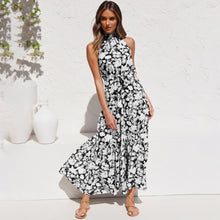 Load image into Gallery viewer, Summer Long Dress Polka Dot Casual Dresses Black Sexy Halter Strapless New 2021 Yellow Sundress Vacation Clothes For Women