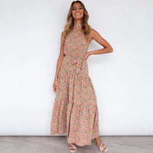 Load image into Gallery viewer, Summer Long Dress Polka Dot Casual Dresses Black Sexy Halter Strapless New 2021 Yellow Sundress Vacation Clothes For Women
