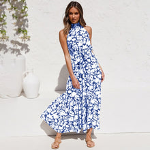 Load image into Gallery viewer, Summer Long Dress Polka Dot Casual Dresses Black Sexy Halter Strapless New 2021 Yellow Sundress Vacation Clothes For Women