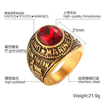Load image into Gallery viewer, Onlysda Stainless steel Ancient Middle East Arabic Style Stone Ring Opal Anel Indian Jewelry For Men Gift Wedding Gift OSR110