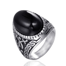 Load image into Gallery viewer, Onlysda Stainless steel Ancient Middle East Arabic Style Stone Ring Opal Anel Indian Jewelry For Men Gift Wedding Gift OSR110
