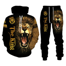 Load image into Gallery viewer, The Lion King Autumn Winter 3D Printed Men's Hooded Sweater Set Men's Sportswear Tracksuit Long Sleeve Men's Clothing Suit