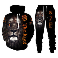 Load image into Gallery viewer, The Lion King Autumn Winter 3D Printed Men's Hooded Sweater Set Men's Sportswear Tracksuit Long Sleeve Men's Clothing Suit