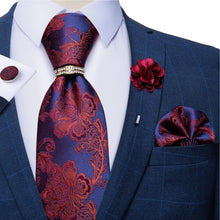 Load image into Gallery viewer, 8cm Men Silk Tie White Solid Necktie Men's Formal Wedding Party Ties Cufflinks Hanky Flower Brooch Set Men Gift Corbatas DiBanGu
