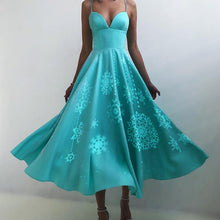 Load image into Gallery viewer, Summer Sexy Halter Off Shoulder Party Dress Women Elegant Spaghetti Strap Spliced Mesh Dresses Ladies Ballet Clothing Vestidos