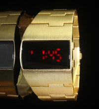 Load image into Gallery viewer, Fashion Iron man Luxury Gold Blue Red Men's LED Wrist Watches Creative Unique Design Dress Wristwatch Relogio Masculino