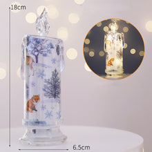 Load image into Gallery viewer, Christmas Transparent Electronic Candles Decorative Gifts
