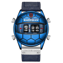 Load image into Gallery viewer, Mens Large Dial Roller Scale Sports Waterproof Steel Band Watch
