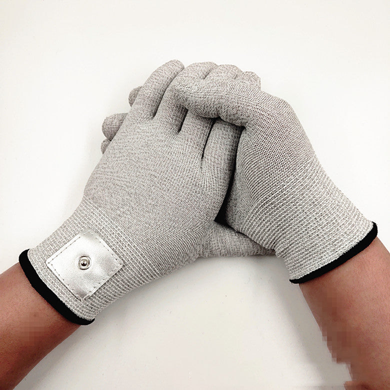 Silver Fiber Luokou Plus Fixed Leather Physiotherapy Conductive Leather Electrode Gloves