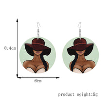 Load image into Gallery viewer, Printed Wooden Earrings Earrings
