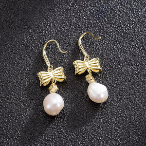 Korean Design Pearl Ear Acupuncture Earrings All-match
