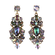 Load image into Gallery viewer, Fashion Exaggerated Earrings Retro Alloy Trend Earrings Geometric Diamond Long Earrings
