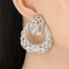 Load image into Gallery viewer, Geometric Hollow Leaf-shaped Earrings Personalized Female Earrings
