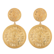 Load image into Gallery viewer, Geometric Round Ethnic Pattern Earrings Earrings
