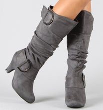Load image into Gallery viewer, Belt buckle mid boots
