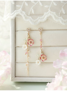 Girl heart ins wind Japanese style earrings
