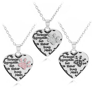 Creative Love Necklace Diamond Dog Claw Necklace