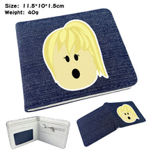 Load image into Gallery viewer, Denim folded leather purse
