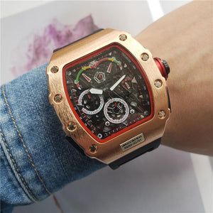 Fashion Casual Men Silicone Quartz Watch