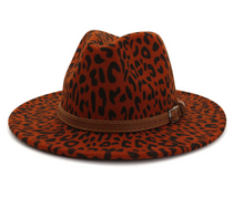 Load image into Gallery viewer, New leopard fur hat in autumn and winter jazz hat
