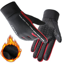 Load image into Gallery viewer, Outdoor gloves for men and women all fingers plus velvet gloves

