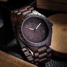 Load image into Gallery viewer, Wooden quartz watch

