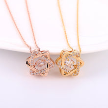 Load image into Gallery viewer, Zircon hexagram necklace
