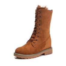 Load image into Gallery viewer, Warm Cotton Shoes And Velvet Lace Up Tide Shoes
