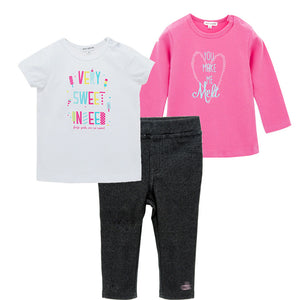 Spring And Summer Baby Clothes Three-piece Romper Suit