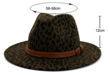 Load image into Gallery viewer, New leopard fur hat in autumn and winter jazz hat
