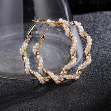 Load image into Gallery viewer, Metal Pearl Earrings Earrings
